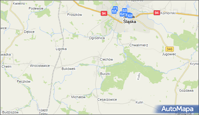 mapa Ciechów, Ciechów na mapie Targeo