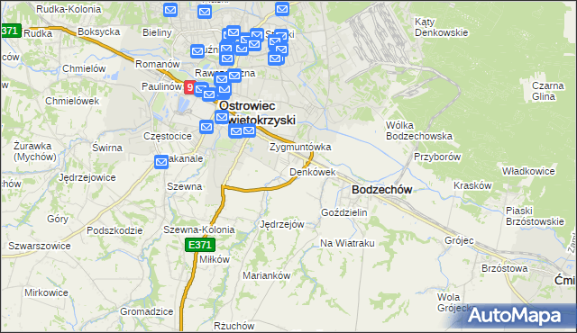 mapa Denkówek, Denkówek na mapie Targeo
