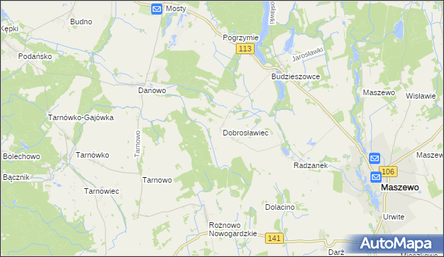 mapa Dobrosławiec, Dobrosławiec na mapie Targeo