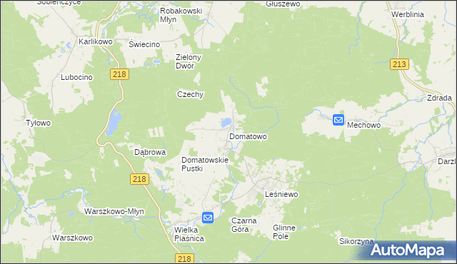 mapa Domatowo, Domatowo na mapie Targeo