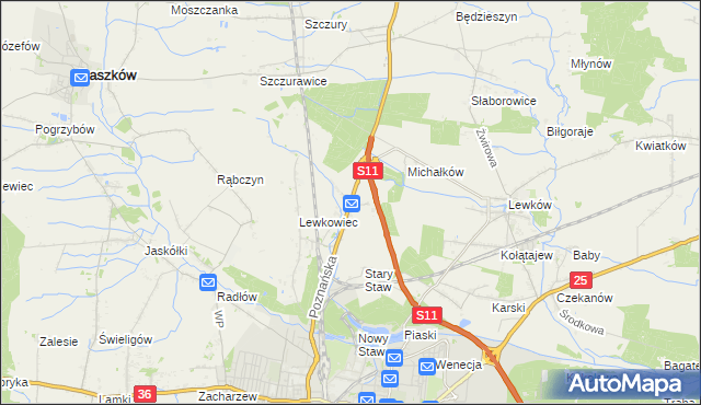 mapa Franklinów, Franklinów na mapie Targeo