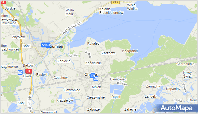 mapa Frelichów, Frelichów na mapie Targeo