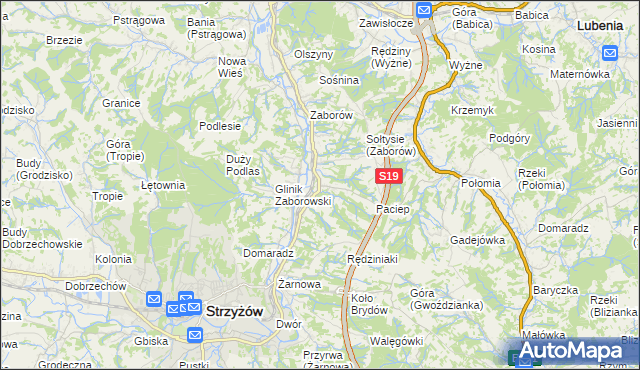 mapa Glinik Charzewski, Glinik Charzewski na mapie Targeo