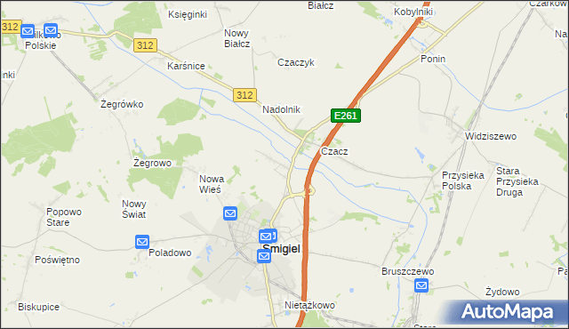 mapa Glińsko, Glińsko na mapie Targeo