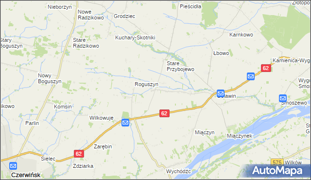 mapa Goworowo gmina Czerwińsk nad Wisłą, Goworowo gmina Czerwińsk nad Wisłą na mapie Targeo