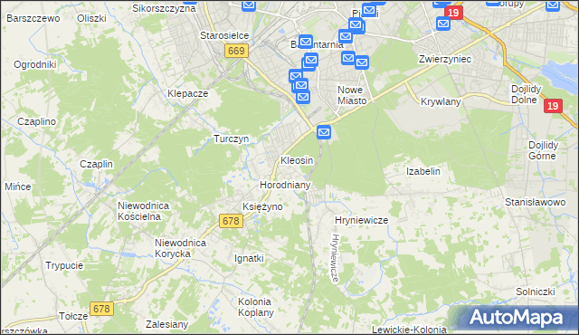 mapa Ignatki-Osiedle, Ignatki-Osiedle na mapie Targeo