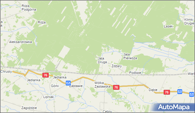mapa Jata Druga, Jata Druga na mapie Targeo