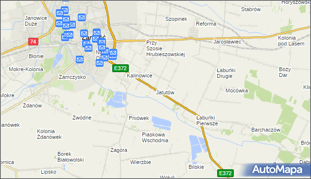mapa Jatutów, Jatutów na mapie Targeo