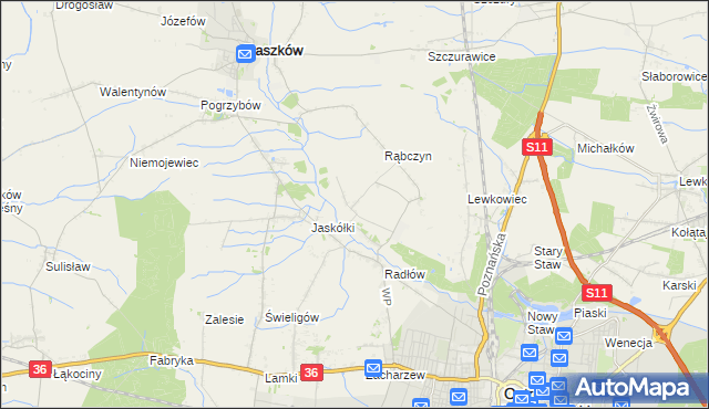 mapa Jelitów gmina Raszków, Jelitów gmina Raszków na mapie Targeo