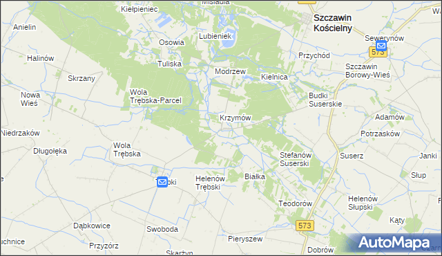 mapa Józefków gmina Szczawin Kościelny, Józefków gmina Szczawin Kościelny na mapie Targeo