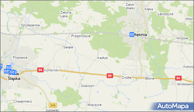 mapa Kadłub gmina Miękinia, Kadłub gmina Miękinia na mapie Targeo