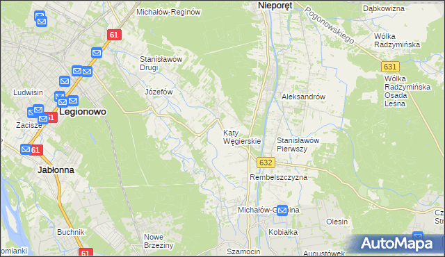 mapa Kąty Węgierskie, Kąty Węgierskie na mapie Targeo
