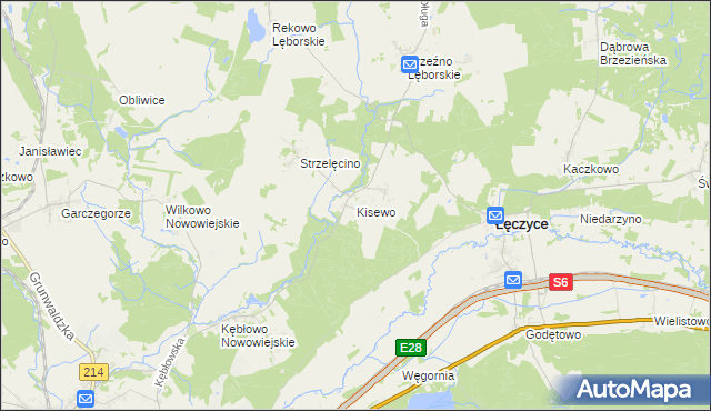 mapa Kisewo, Kisewo na mapie Targeo