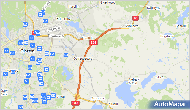 mapa Klebark Mały, Klebark Mały na mapie Targeo