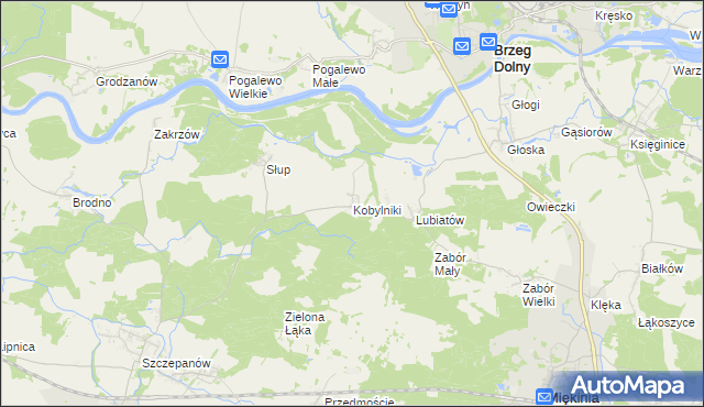 mapa Kobylniki gmina Środa Śląska, Kobylniki gmina Środa Śląska na mapie Targeo