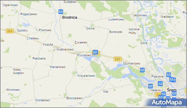 mapa Manieczki, Manieczki na mapie Targeo
