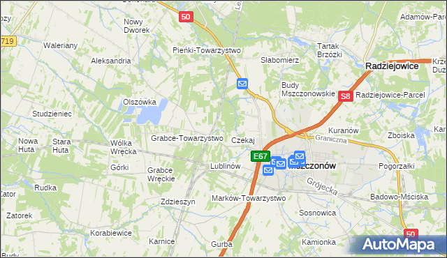 mapa Marków-Świnice, Marków-Świnice na mapie Targeo