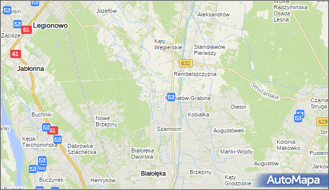 mapa Michałów-Grabina, Michałów-Grabina na mapie Targeo