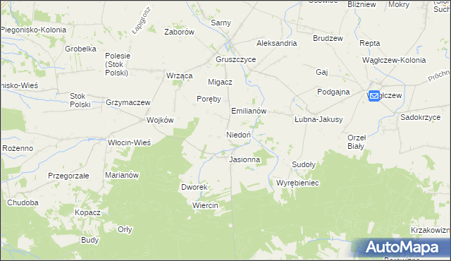 mapa Niedoń, Niedoń na mapie Targeo