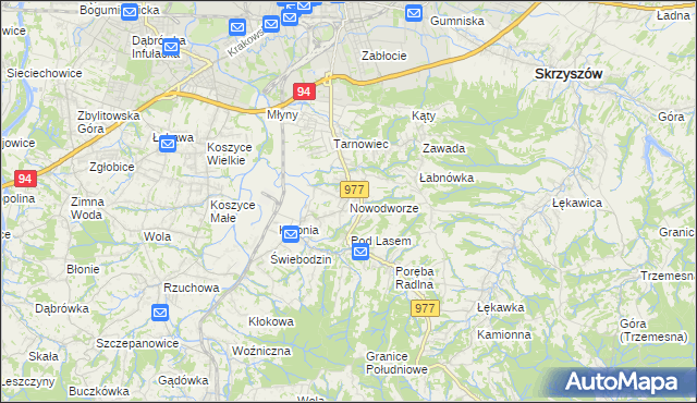 mapa Nowodworze, Nowodworze na mapie Targeo