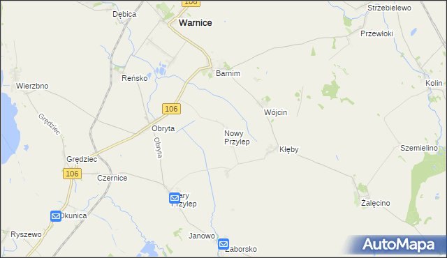 mapa Nowy Przylep, Nowy Przylep na mapie Targeo