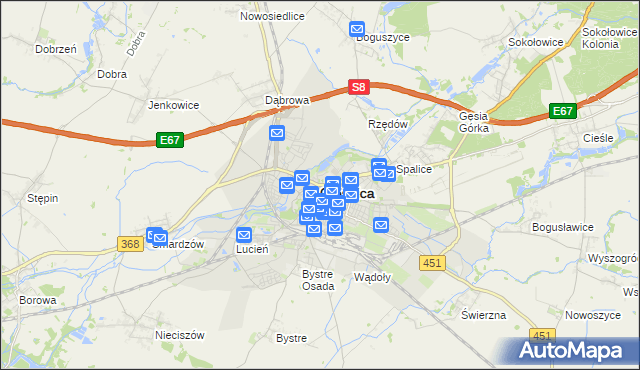mapa Oleśnica, Oleśnica na mapie Targeo