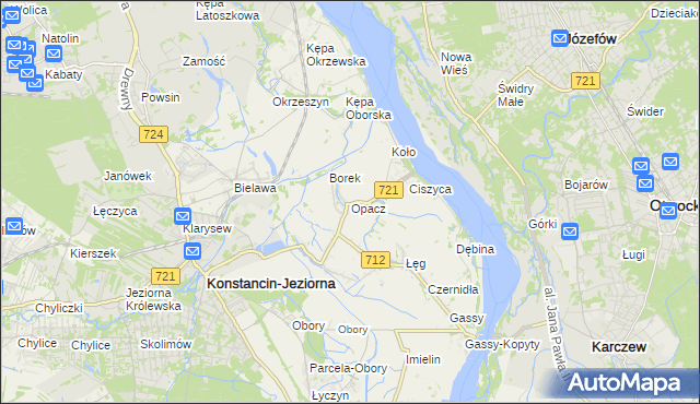 mapa Opacz, Opacz na mapie Targeo