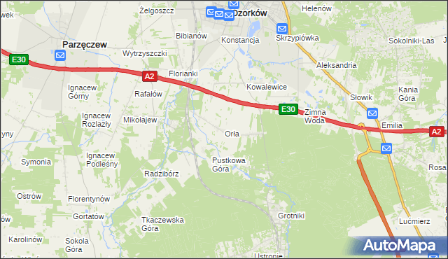 mapa Orła, Orła na mapie Targeo
