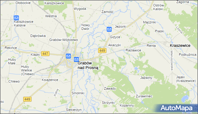 mapa Palaty, Palaty na mapie Targeo