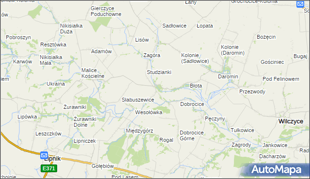 mapa Pielaszów, Pielaszów na mapie Targeo