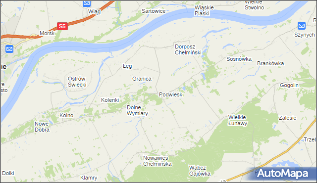 mapa Podwiesk, Podwiesk na mapie Targeo