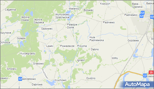 mapa Przyjma gmina Mogilno, Przyjma gmina Mogilno na mapie Targeo