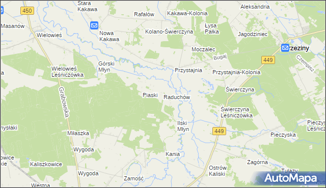 mapa Raduchów, Raduchów na mapie Targeo