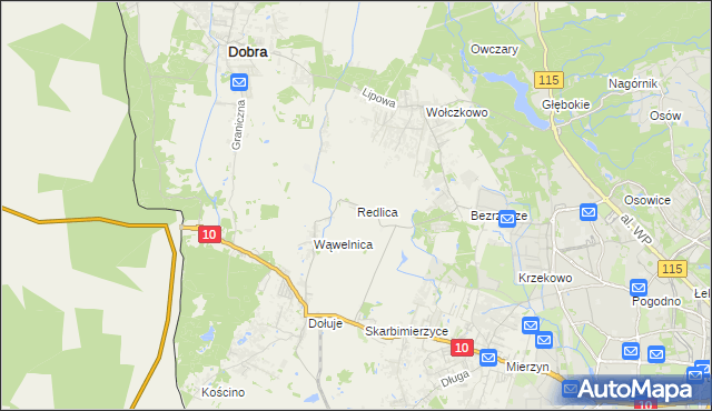 mapa Redlica, Redlica na mapie Targeo