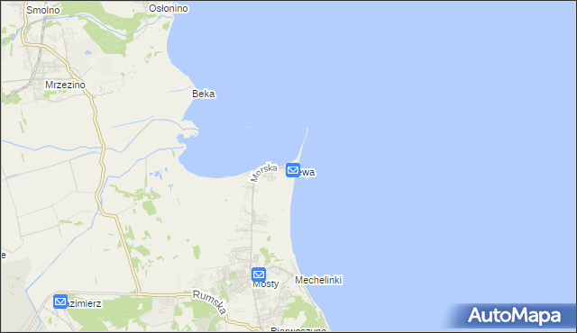 mapa Rewa, Rewa na mapie Targeo