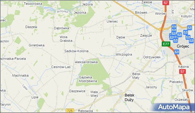 mapa Rosochów, Rosochów na mapie Targeo