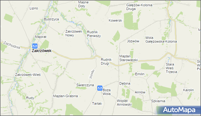 mapa Rudnik Drugi, Rudnik Drugi na mapie Targeo