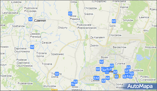 mapa Rzędzianowice, Rzędzianowice na mapie Targeo