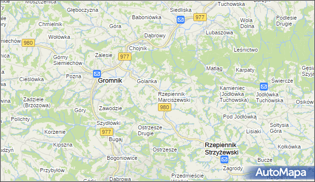 mapa Rzepiennik Marciszewski, Rzepiennik Marciszewski na mapie Targeo