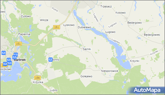 mapa Sarnik, Sarnik na mapie Targeo