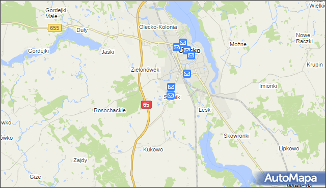 mapa Siejnik, Siejnik na mapie Targeo