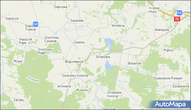mapa Smaszew, Smaszew na mapie Targeo