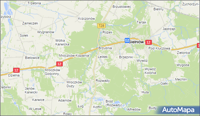 mapa Snarki, Snarki na mapie Targeo