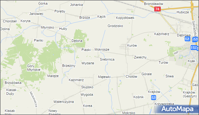 mapa Srebrnica, Srebrnica na mapie Targeo
