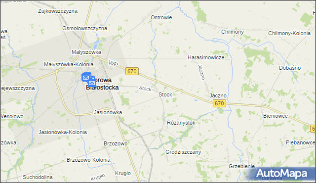 mapa Stock, Stock na mapie Targeo
