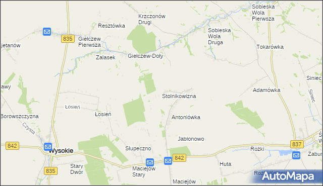 mapa Stolnikowizna, Stolnikowizna na mapie Targeo