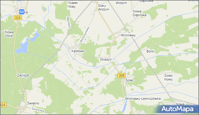 mapa Stradyń, Stradyń na mapie Targeo