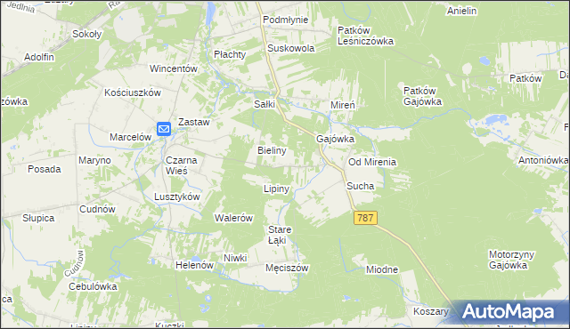 mapa Sucha Poduchowna, Sucha Poduchowna na mapie Targeo