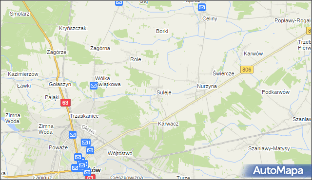 mapa Suleje, Suleje na mapie Targeo