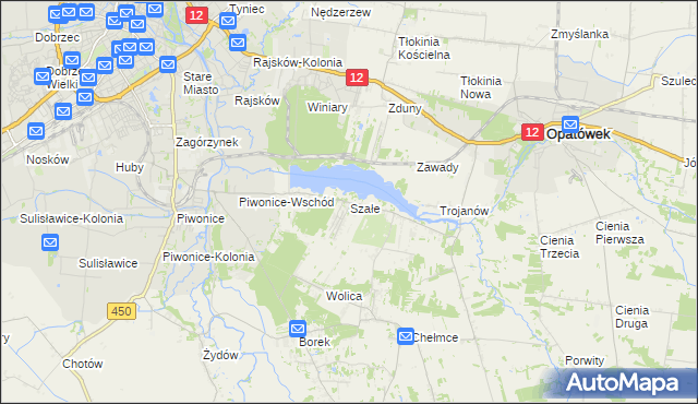 mapa Szałe, Szałe na mapie Targeo